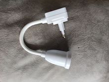 跨境货源万向灯座欧规灯头头插座灯 插电软管带开关E27螺口插灯座