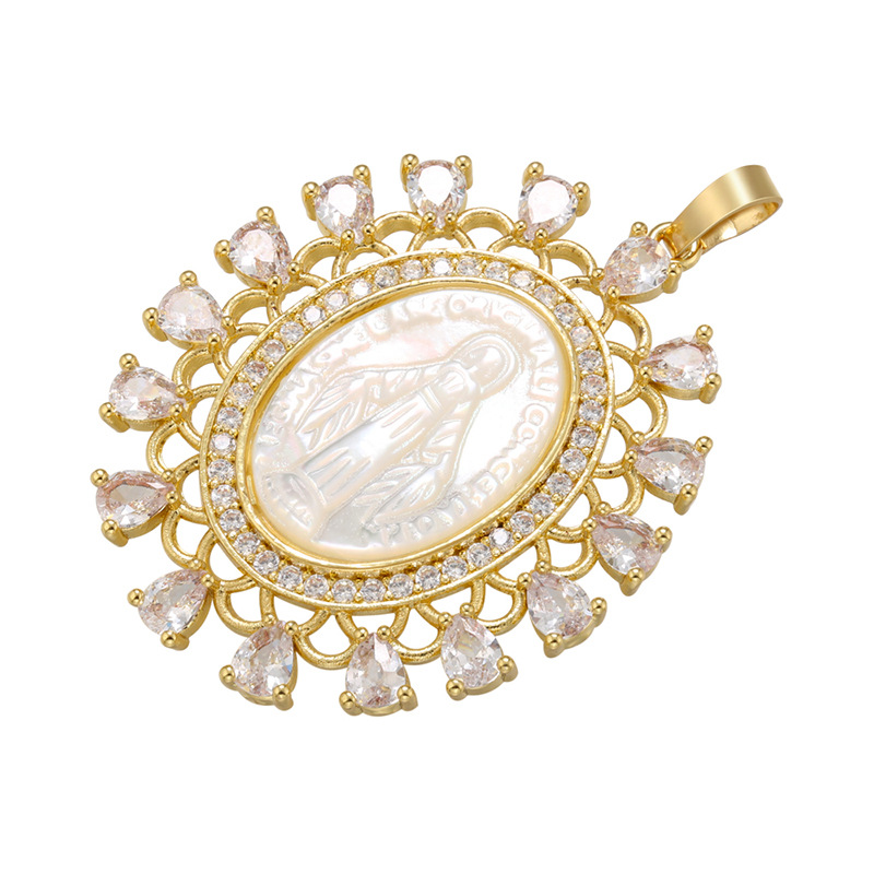 7g Weight Zircon Inlay Material DIY Jewelry Accessories Classification Metal Material Human Pattern Plating Design Fashion Style Metal Zircon Human 4