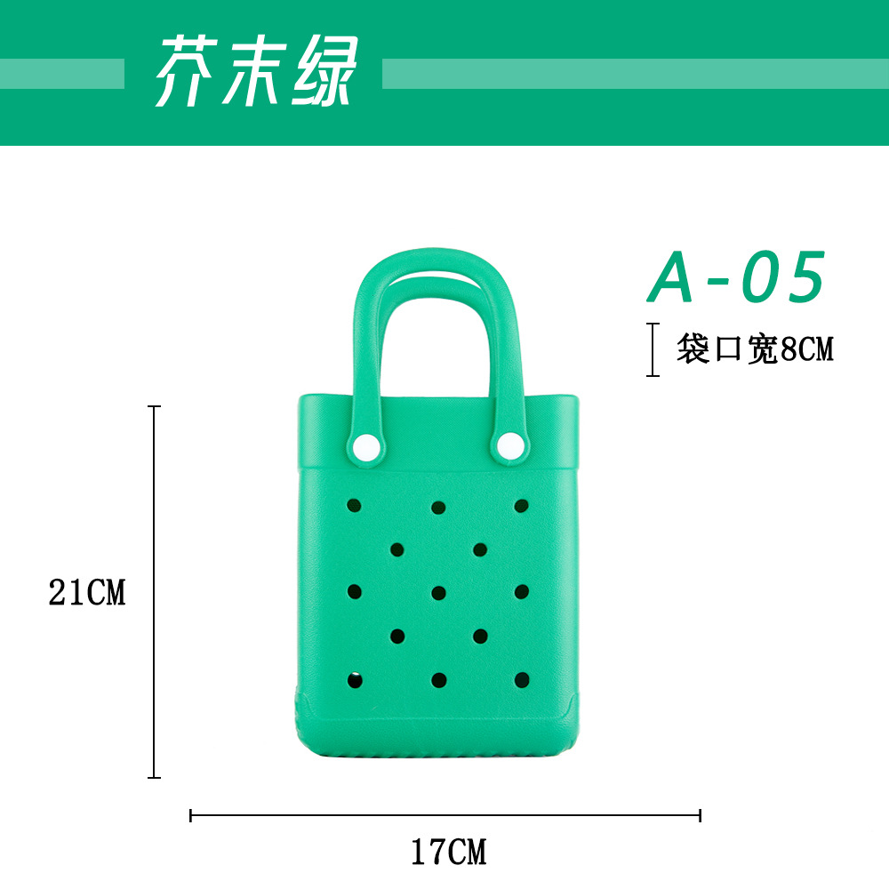 Eva transfronteriza pequeña y encantadora bolsa cuadrada de dibujos animados INS Dongdong bolsa de gelatina bolsa de playa bolso bolso bolso bolso bolso hombro