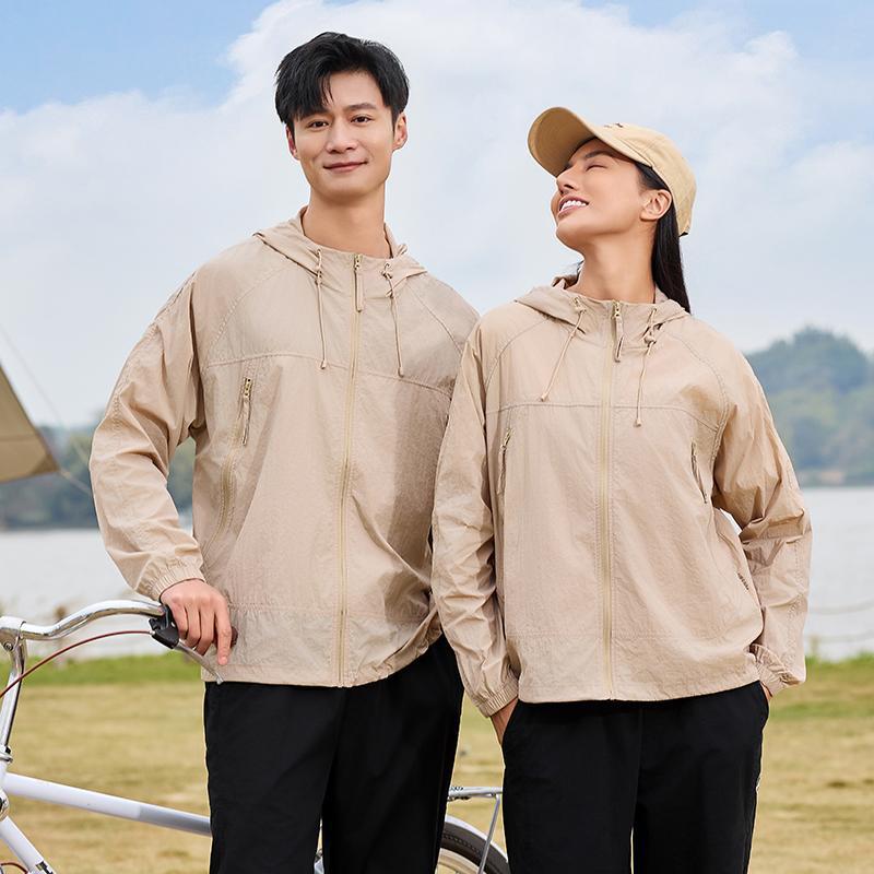 Cross-Border Outdoor Ice Silk Sun Protection Clothing for Couples, Mountaineering and Running, Anti-Uv Skin Clothing, Fishing Clothing, Men's Customization
