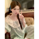 South Korea Ins Women's Summer New Korean Sweet Fresh Loose Breathable Lace Large Lap Home Clothes suit