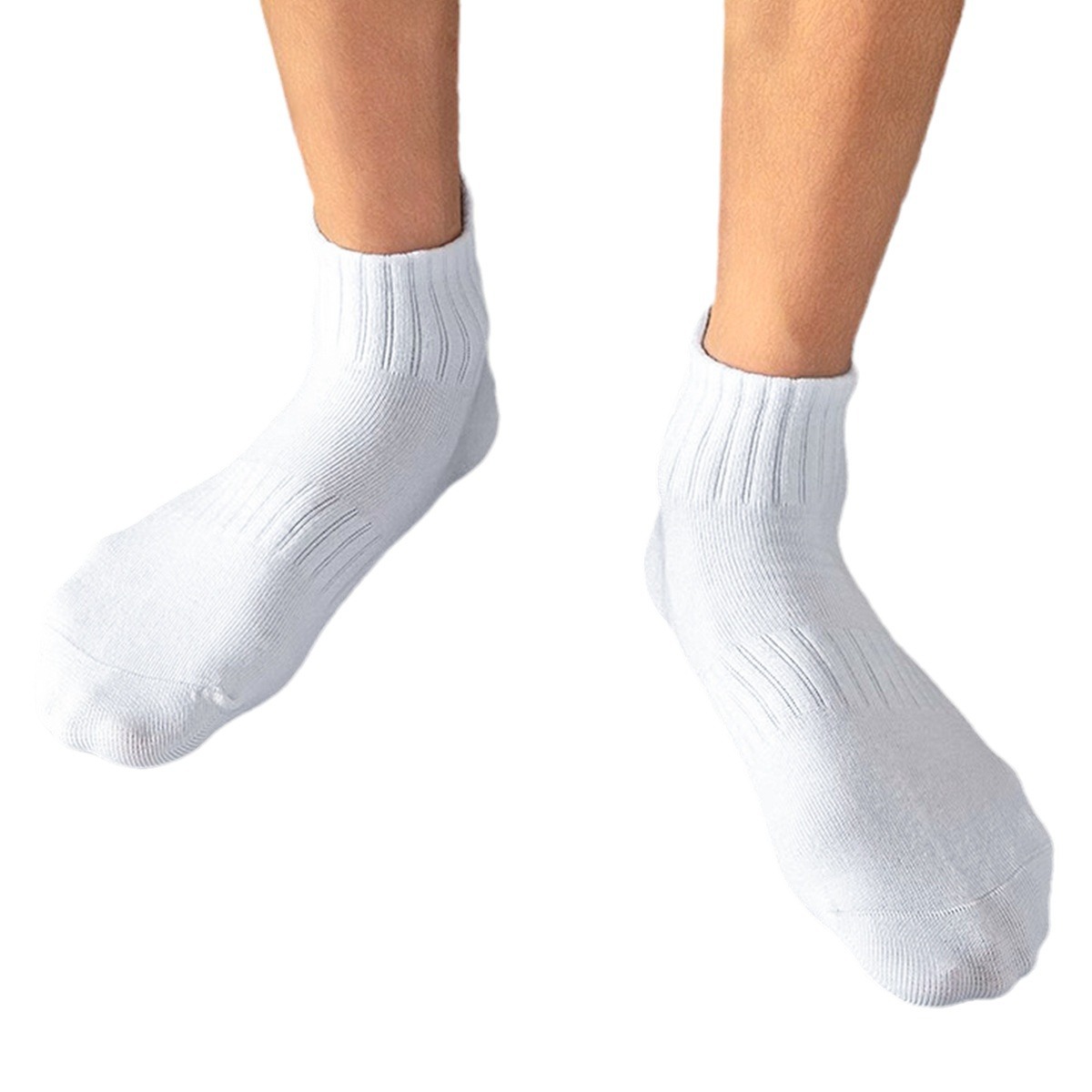 Zhuji Calcetines de hombre calcetines de hombre primavera y otoño juventud Estudiante Deportes calcetines de hombre en blanco y negro todo partido Deportes cortos