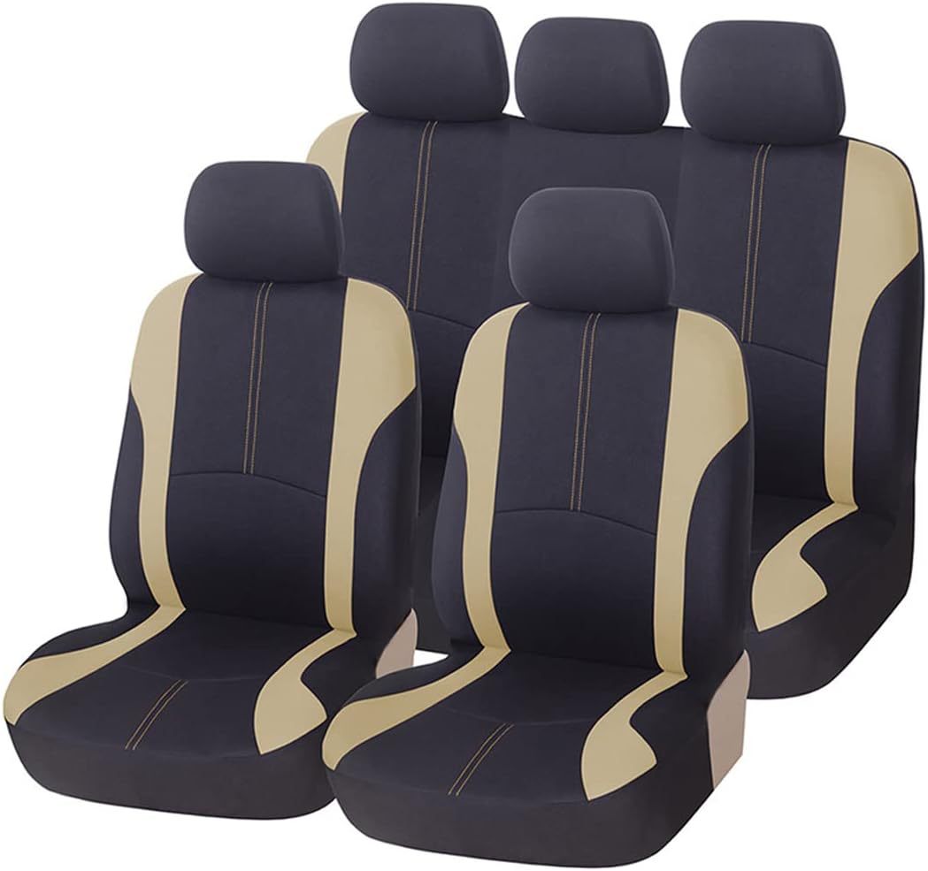 Universal Car Seat Cover for Mexico, South America, and North America with Cross-Border Vertical Stripes and Waistline, Four-Season Model Seat Cover Temu