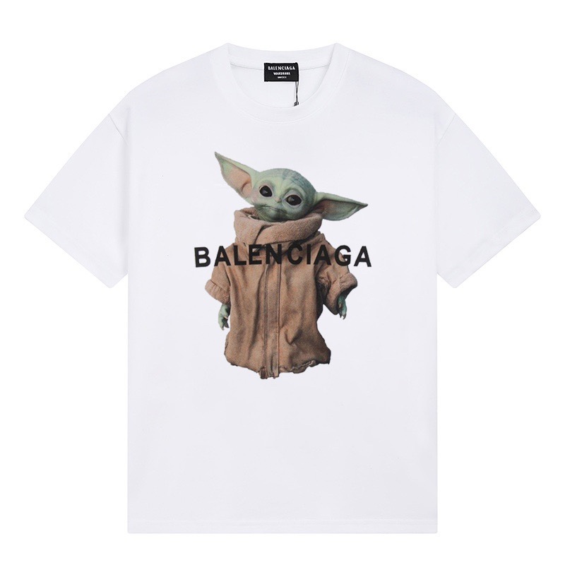 パリハイバージョンBファミリーTシャツ25s春夏新作ヘビーコットンラウンドネック半袖Tカジュアル万能男女同型|undefined
