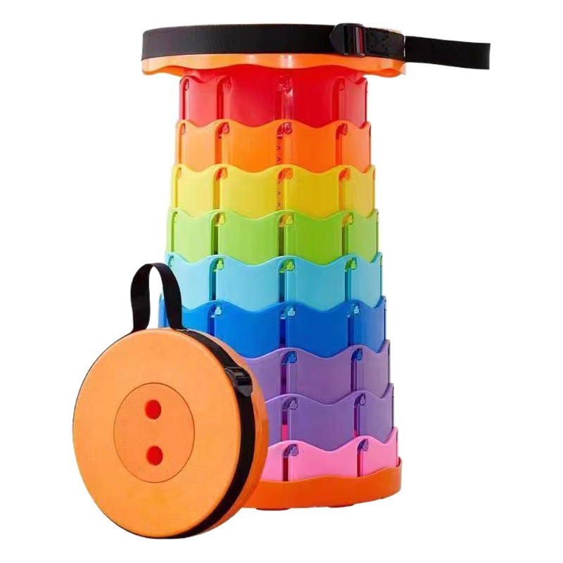 Taburete plegable portátil de viaje al aire libre para acampar Silla de pesca portátil pequeño Maza taburete de pesca de picnic plegable taburete telescópico