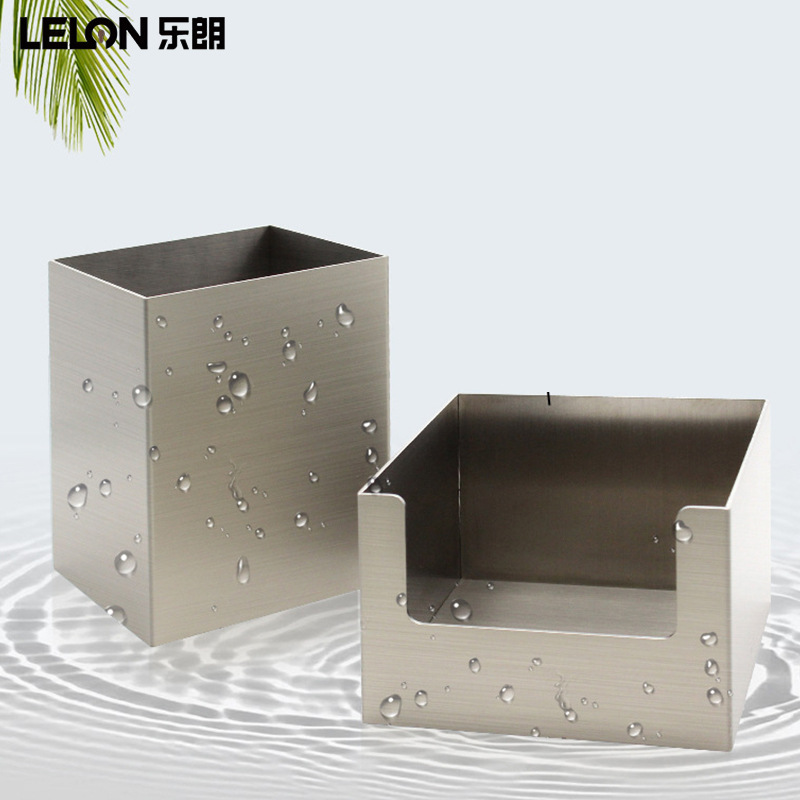 Caja de almacenamiento de cubiertos de acero inoxidable, bar, caja de almacenamiento de toallas de papel, caja de almacenamiento de acabado de escritorio, caja de almacenamiento de set