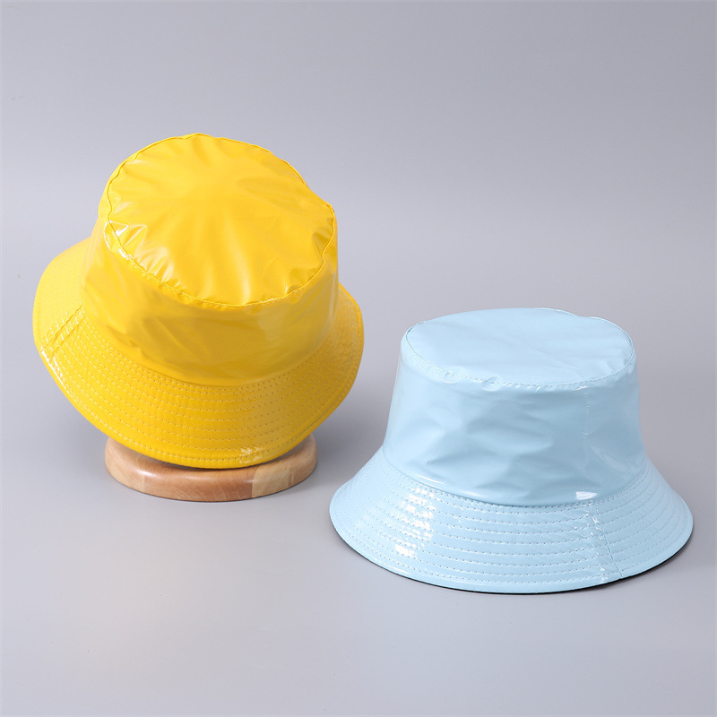 120g Weight Bucket Hat Hats Type Street Occasion Women's Vacation Sweet Solid Color Big Eaves Bucket Hat