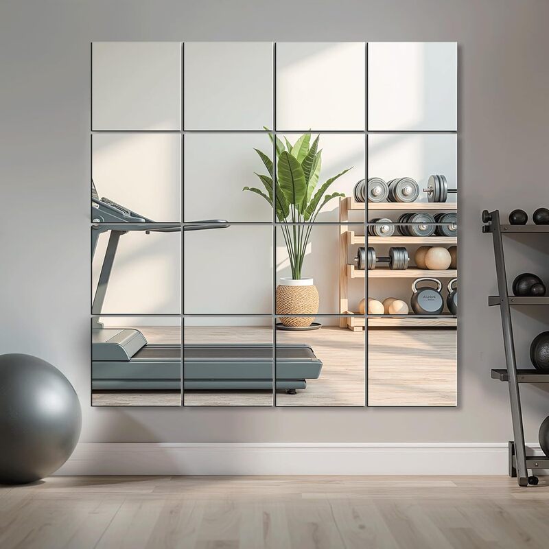 Cross-Border Acrylic Soft Mirror Self-Adhesive Wall Sticker for Home Full-Length Mirror Bathroom Dormitory Dressing Mirror Can Be Spliced Soft Mirrors