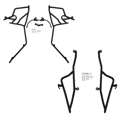 Bar Protection, Motorcycle bumper - front-bar-rear-bar-black