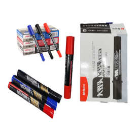 记号笔 勾线笔 物流打包笔小双头笔学生美术荧光笔油性大头唛头笔