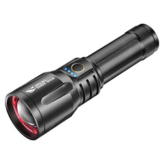 跨境新款M80高亮白激光远射手电户外强光手电筒可变焦铝合金手电