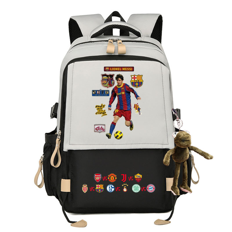 2024 Liga de Campeones Copa del Mundo de fútbol Mochila Real Madrid KakaCroba Messi Chelsea Manchester United estudiantes