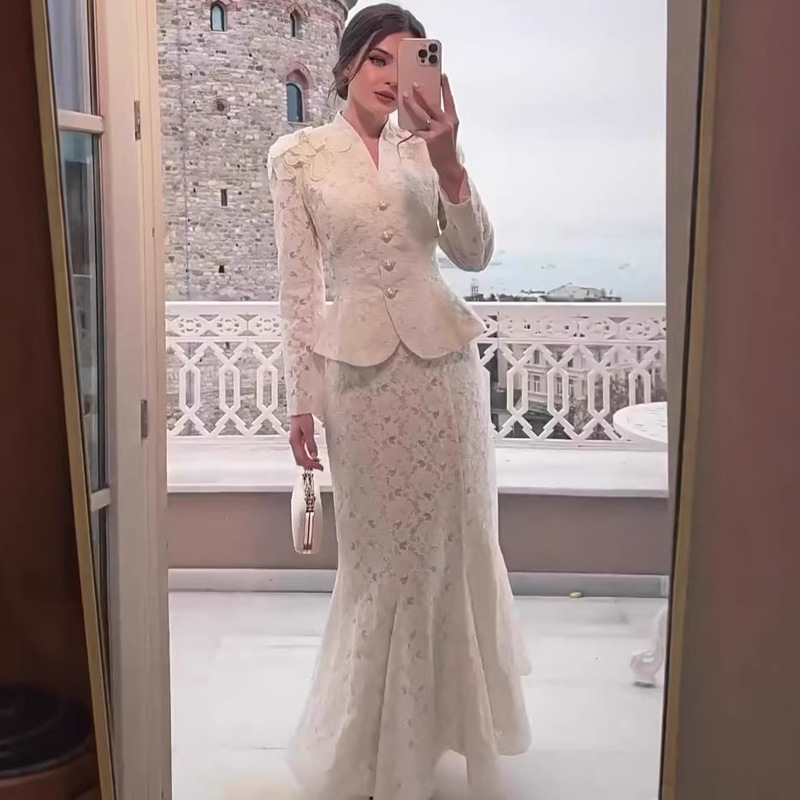 Vintage European and American Long-Sleeve Long Dress 2025 Set Dress, Luxurious and Elegant, Autumn Amazon Style, Cross-Border Vintage European and American Long-Sleeve Long Dress 2025 Set Dress, Luxurious and Elegant, Autumn Amazon Style, Cross-Border