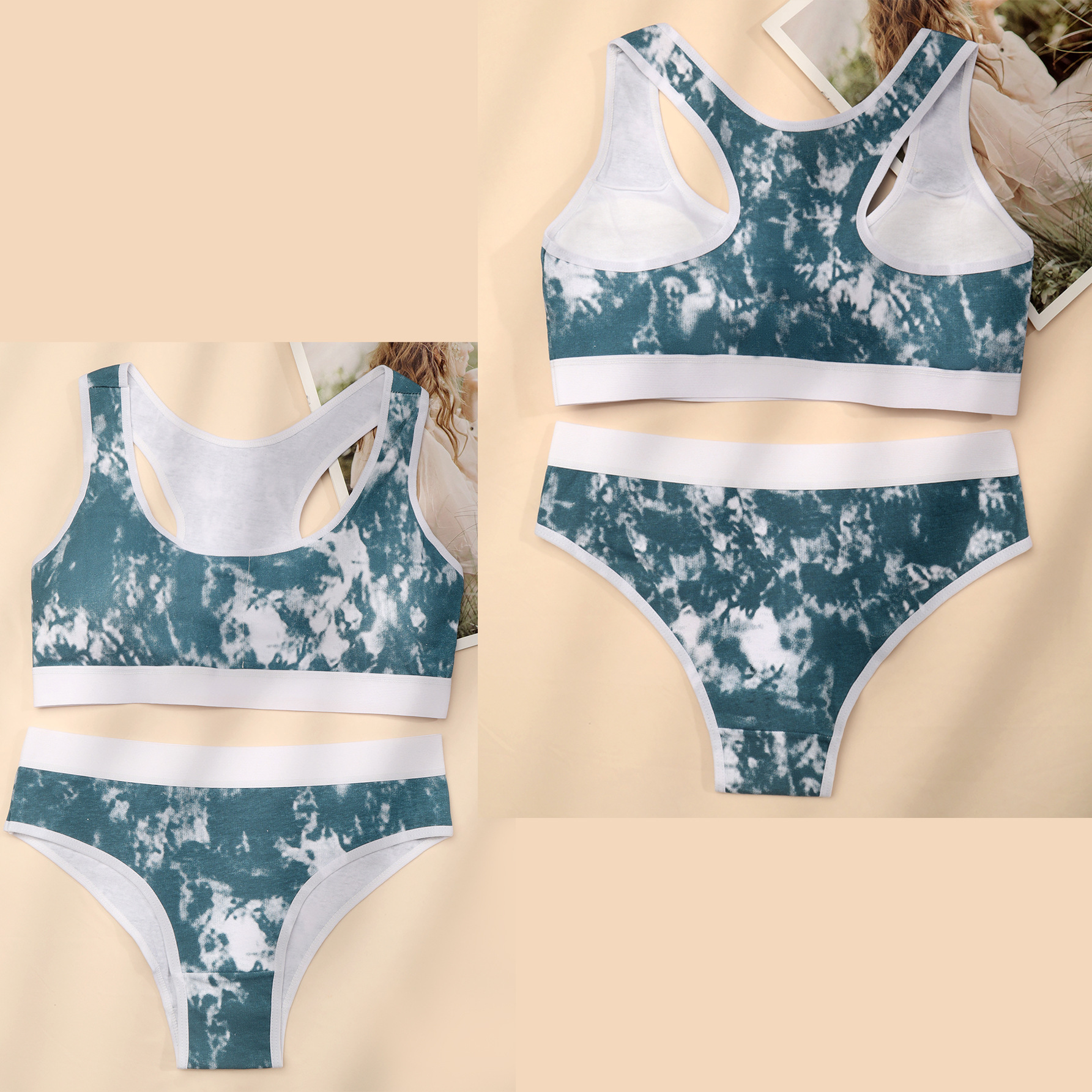 Chaleco para niña, ropa interior, deportes, a prueba de golpes, copa fija, sujetador trasero de belleza, chaleco integrado, algodón cómodo y agradable para la piel