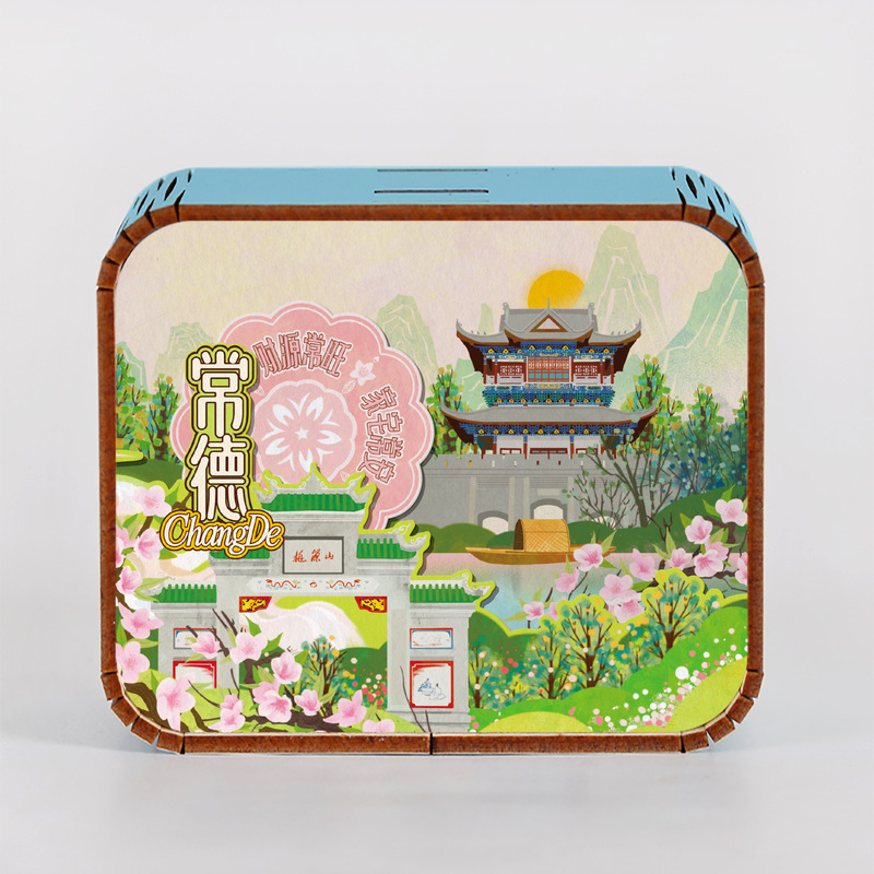 オリジナルアモイ重慶南京西安都市動態オルゴールオルゴールオルゴール観光記念品|undefined