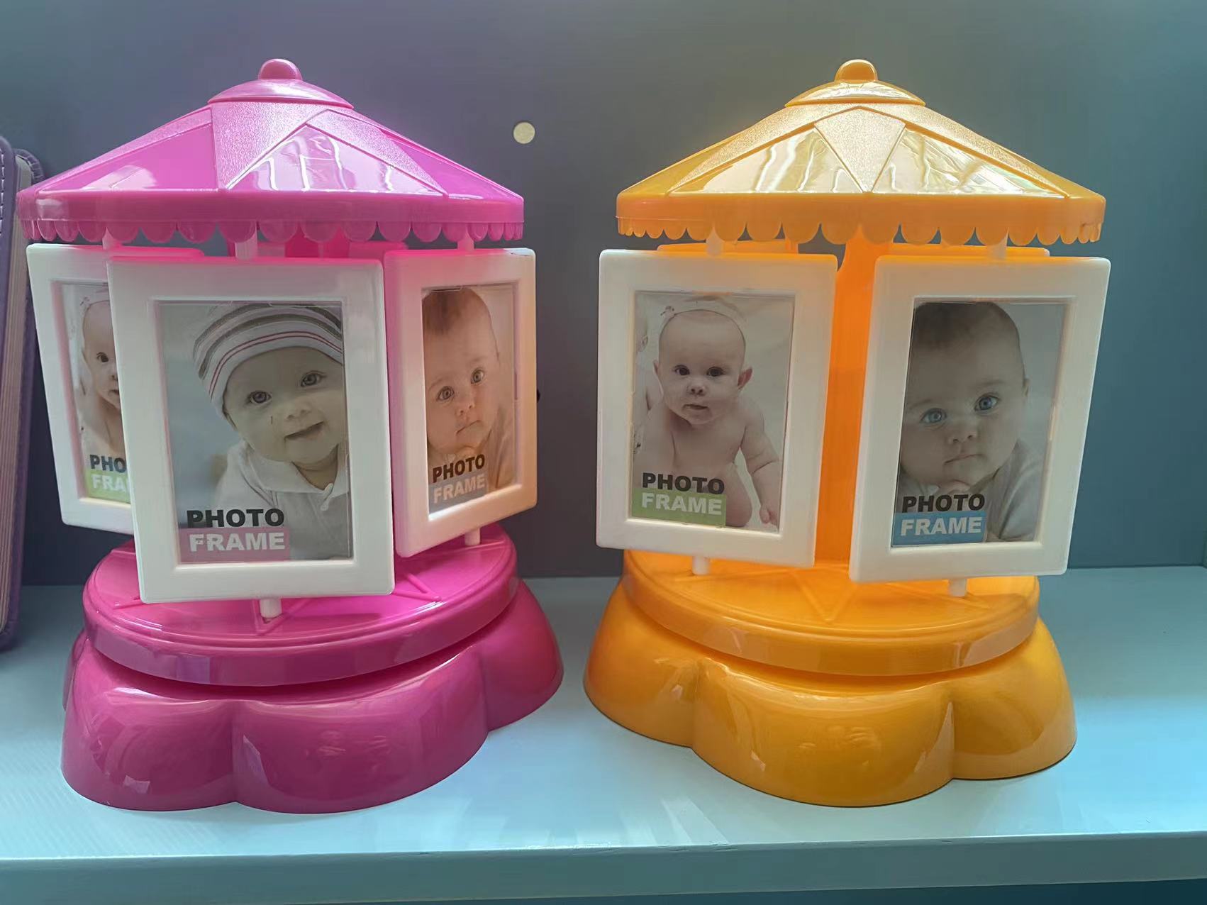 Handmade shop diy children's photo frame photo studio eight-tone carousel photo frame cute creative childlike wedding photo frame