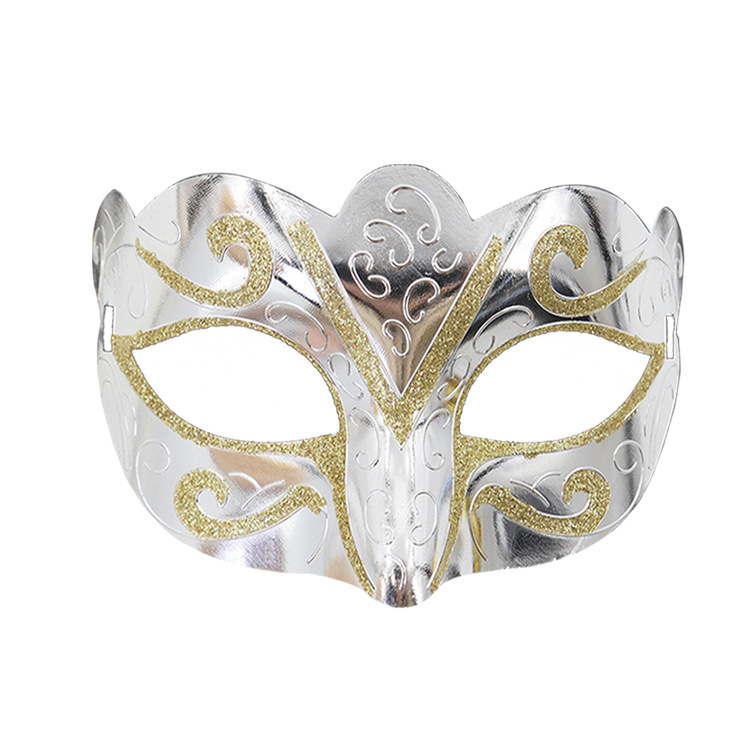 Halloween galvanizado pequeña belleza mariposa bailarina espectáculo de baile de máscaras de mitad cara carnaval pintado venecia máscaras