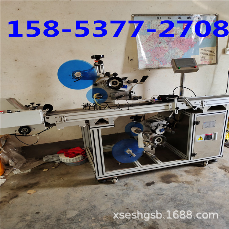二手平面贴标机带分页装置二手分页机圆瓶贴标机双面不干胶贴标机