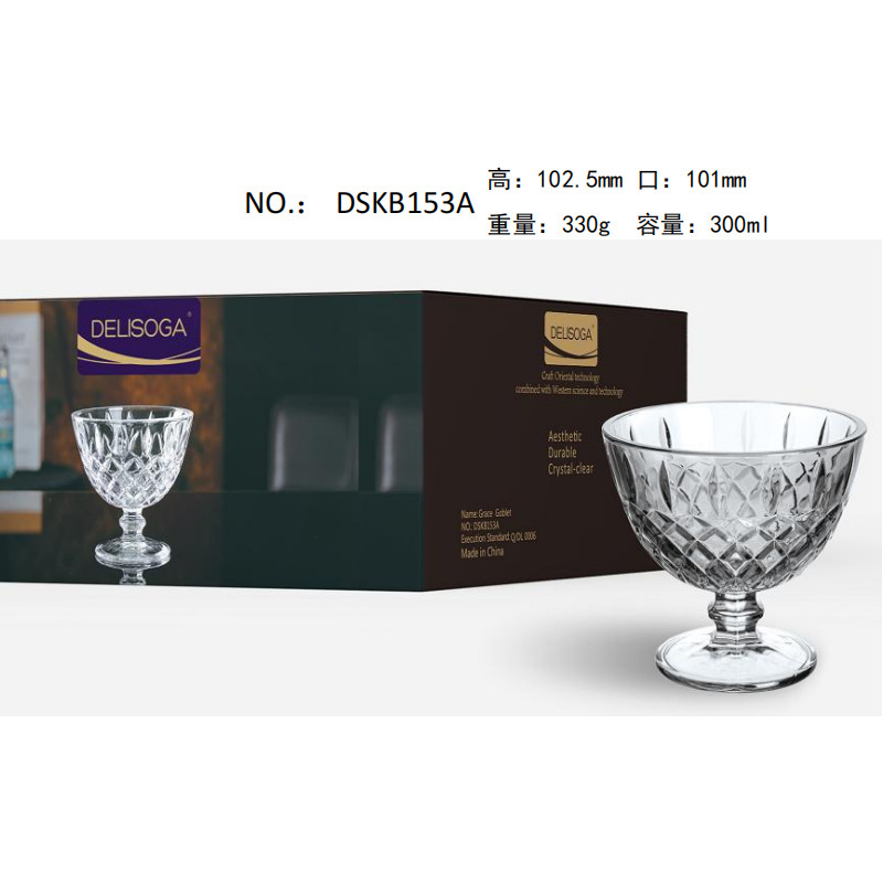 Directo de fábrica creativa tallada copa de vino clásica Copa bebida taza de cerveza engrosada logotipo impreso al por mayor