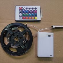 5VLED灯带 5050RGB电池盒16灯/米  2835RGB 60灯/米 24键(20键红
