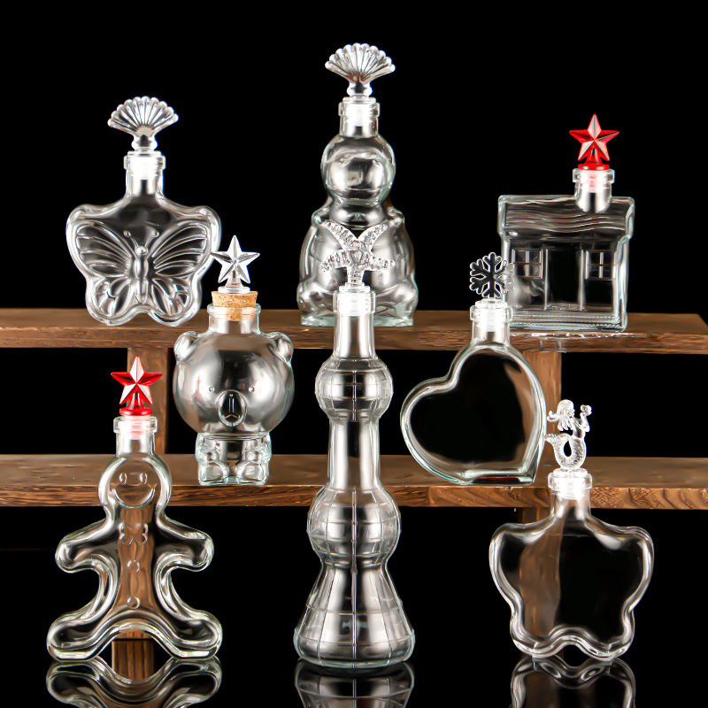 Wholesale creative wishing bottle luminous Starry Sky bottle cork glass bottle ocean bottle handmade Valentine's Day gift