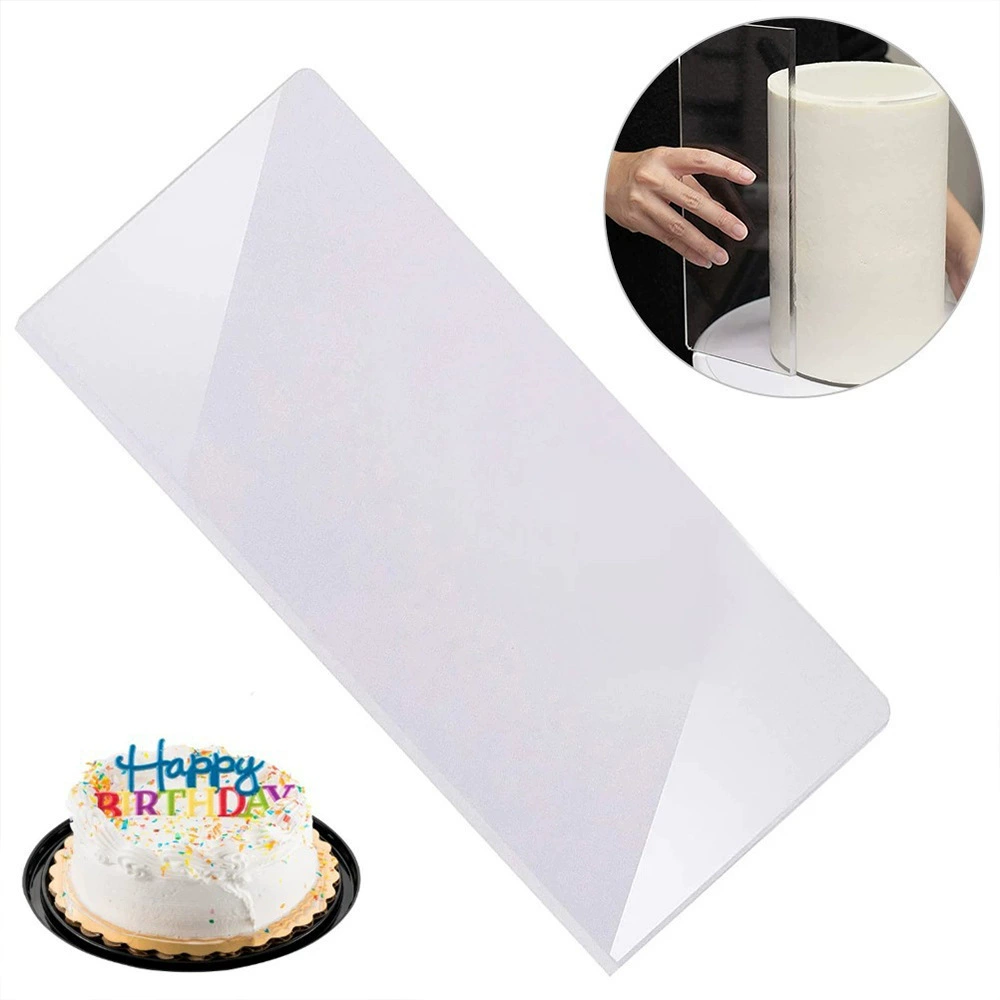 Neo -transparent acrylic cake cream scraper cake making tools scraper cake surrounding shape decoration tool