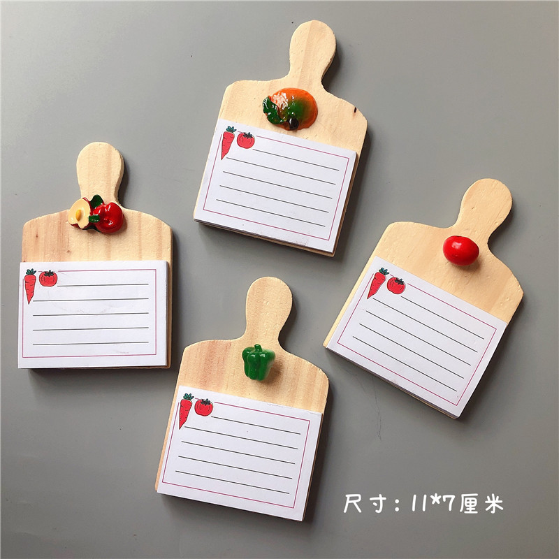 Mini comida y juego decoración refrigerador pegatinas accesorios para el hogar botella de vino gabinete de madera cesta de dibujos animados fruta pegatinas magnéticas nota Mensaje de papel