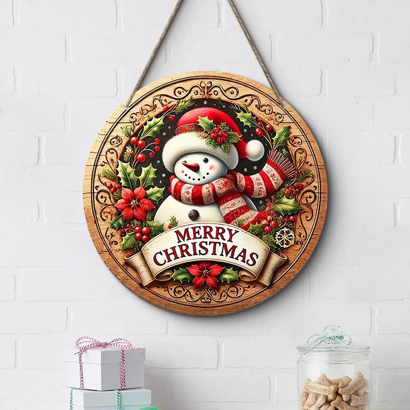 クロスボーダークリスマスクリエイティブ吊り下げ装飾木製工芸品ラウンドドアサイン木製吊り下げタグシリーズ 20Cmos 吊り下げ|undefined