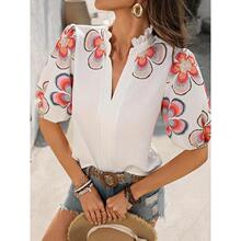 E 75358 V-neck wrap high-neck T-shirt V �������� T ��ŷ��