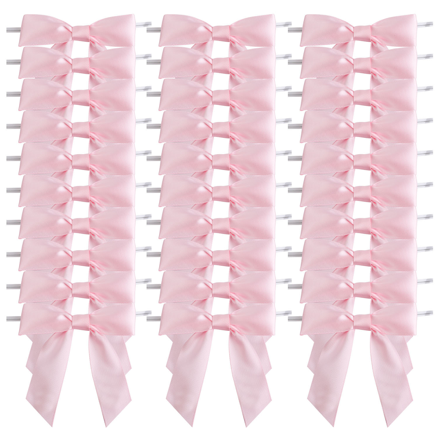 Embalaje de pastel de horneado personalizado sellado regalo arco DIY multicolor mano nudo transparente arco de alambre