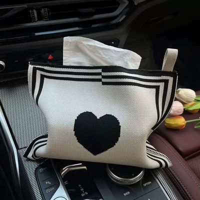 Box Chair Back Front Tissue – Car tissue box/set - single-love-tissue-box-with-bead-chain-for-hanging