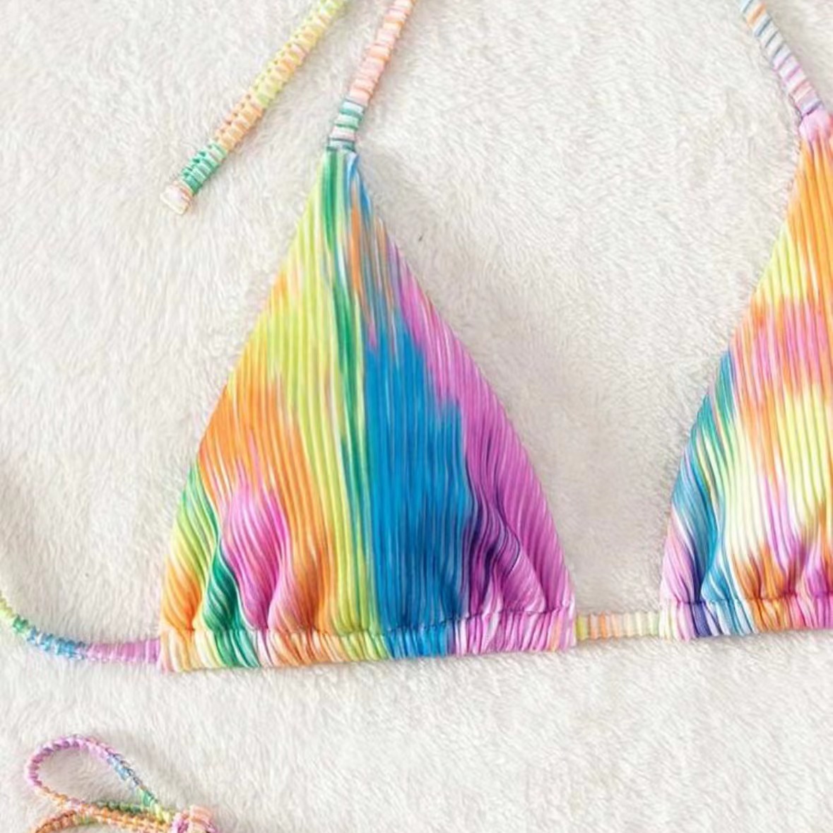 Women's Two Piece Swimsuit Set New Style Bikini Special Fabric Swimwear_ecoleips.com