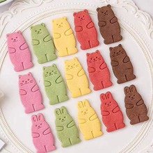抱抱熊饼干卡通造型兔熊饼干甜品台摆件纸杯蛋糕点缀装扮烘焙饰品