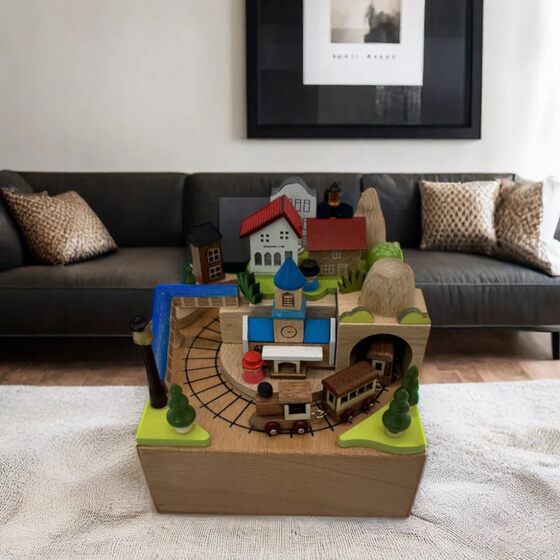 Exquisite Manual Music Box Creative New Classical Retro Harry Potter Box Wooden Beech Music Box Wholesale