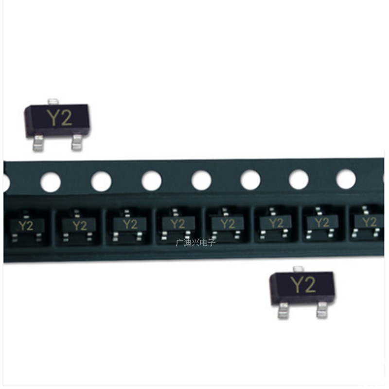 贴片稳压二极管BZX84C12 BZX84-C12 丝印Y2 12V SOT-23