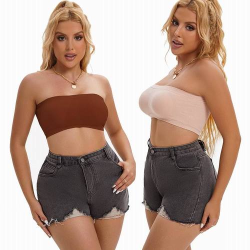 One-Word Wrapping Bra Invisible Breathable Double-Layer Wrap Bra for Women, Removable Comfort Pads, No Underwire, Contouring Underwear