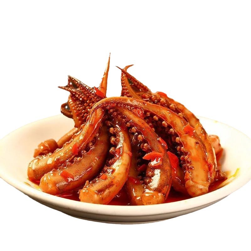 香辣鱿鱼零食小吃休闲食品批发即食海鲜熟食好吃的麻辣铁板鱿鱼须