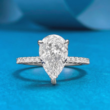����錚S925�yˮ�ν�ָwish�羳�W����7*11mm�ױ��������ν�ָ�h