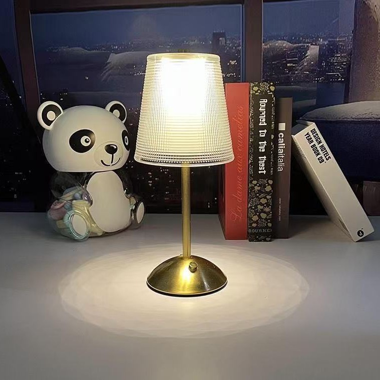 水晶复古台灯卧室床头灯轻奢氛围灯床头柜灯充电小夜灯主卧高级感|undefined