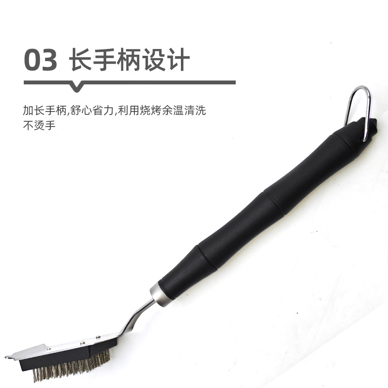 Grill Brush Barbecue Wire Brush Cleaning Brush Grill Grill Oven Steel Brush Grill Brush Outdoor Tool Brush 4