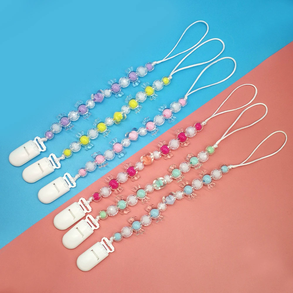 В наличии детская цепочка для соски, карамельные бусины, зажим с защитой от падения, детские игрушки, шнур, прорезыватель, цепь с защитой от падения
