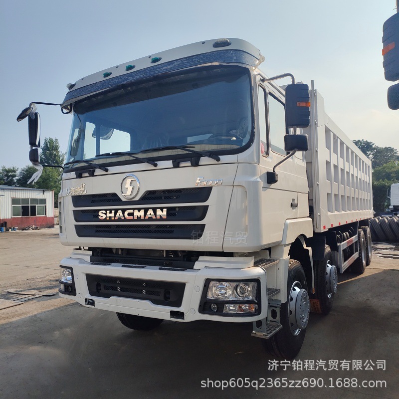 Cross-border export of Shaanqi Delong dump trucks, front four-wheel and rear eight-wheel mining engineering self-unloading vehicles, muck transport trailers, and cargo tractors