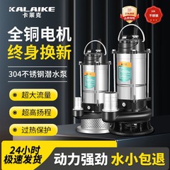 潜水ポンプ220v家庭用小型ステンレスポンプ高揚程大流量農業用灌漑自動ポンプ