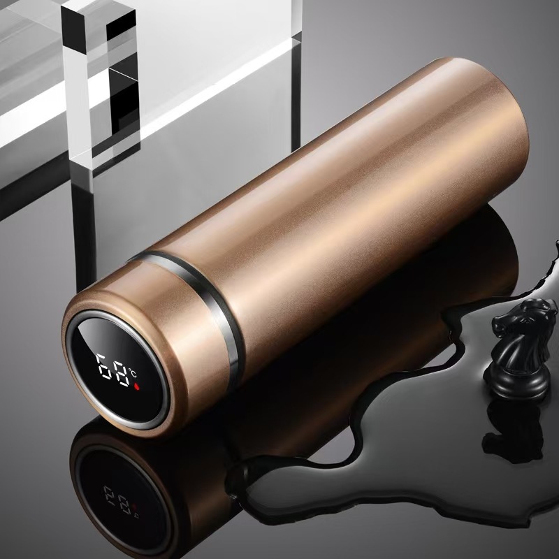 Taza de agua inteligente 316 de acero inoxidable 304 Taza recta de separación de té Regalo unisex Vaso de agua con aislamiento de letras de negocios