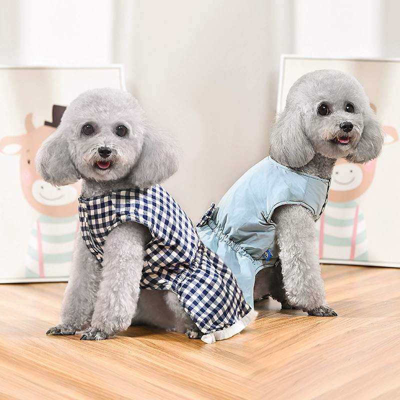 Трансграничный двухсторонний классический сетчатый леди спот производитель прямых продаж собак, домашняя одежда, маленькая собака, Тедди Биби, медведь