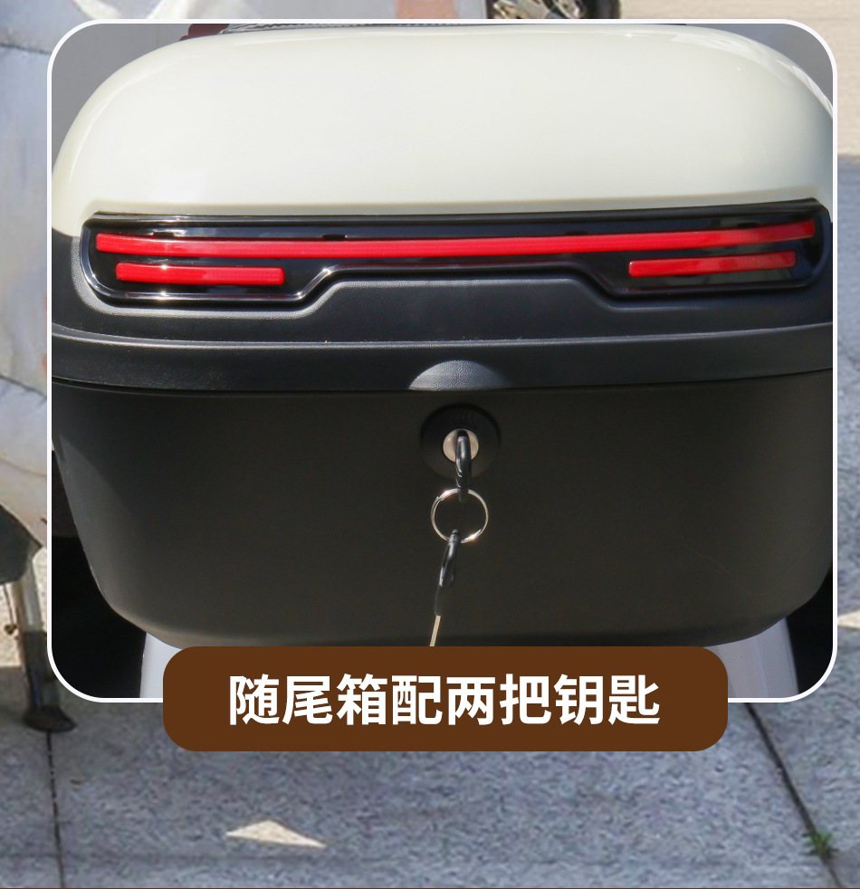 Universal Thickened Large Anti-Shake Electric Vehicle Trunk for Electric Scooters and Mopeds Storage Box Toolbox Tail Box