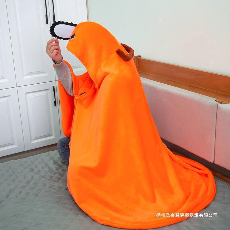 チェーンソー人波奇塔マントアニメ二次元周辺コスプレ衣装フランネルマント保温毛布|undefined