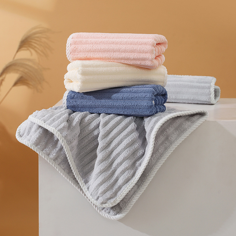 Thick Bath Towel Candy Towel Face Towel Household Coral Fleece Velvet Bath Strip Absorbent Towel