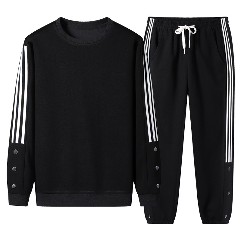 2023 otoño nuevo hermoso y cómodo cuello redondo botón decoración casual suéter traje