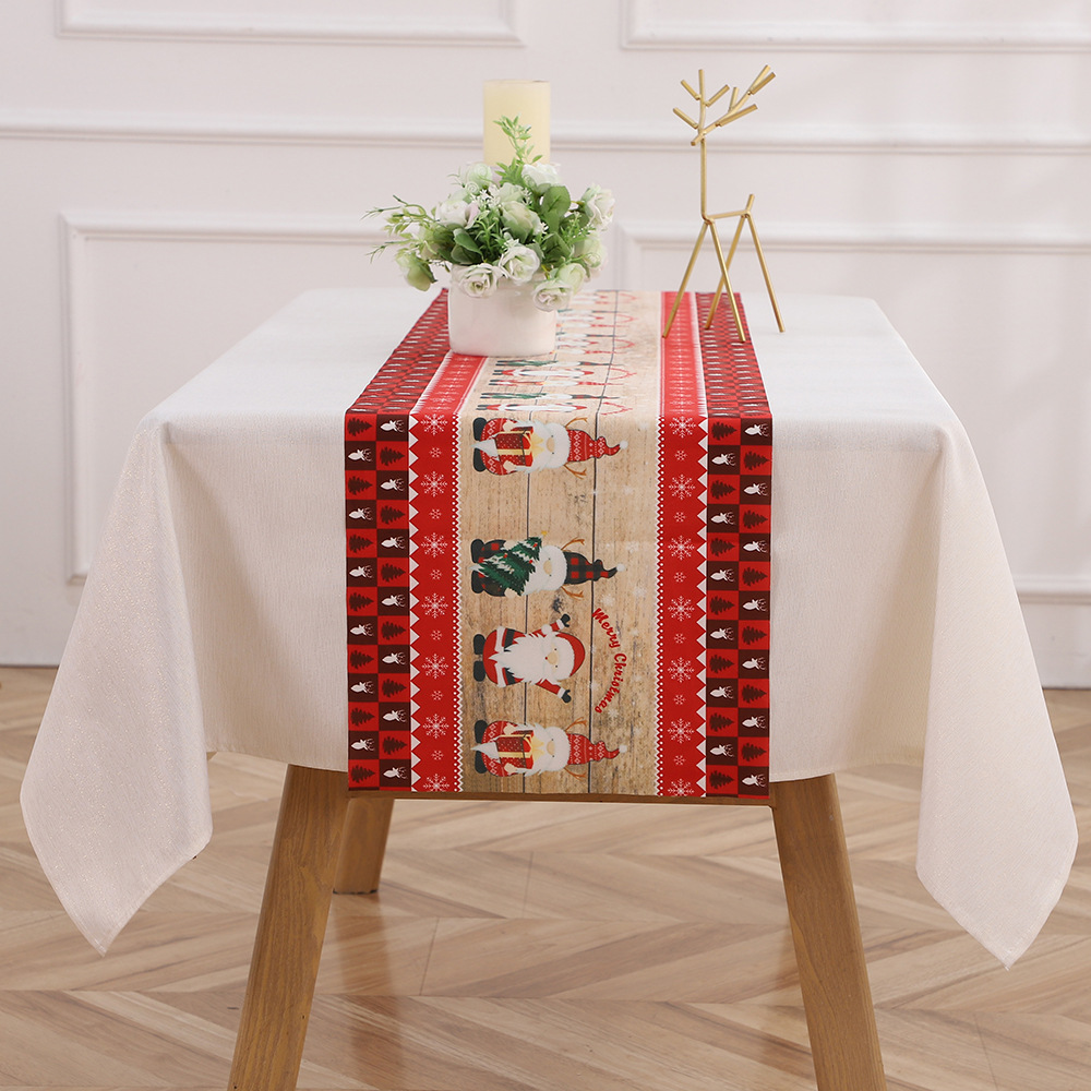 Noël Style Classique Lettre Chiffon Vacances Du Quotidien Nappe De Table display picture 1